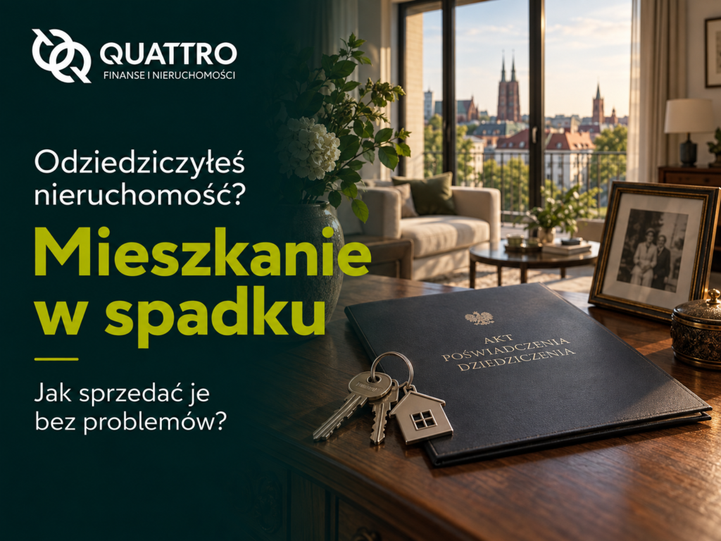 Sprzedaż mieszkania ze spadku we Wrocławiu. Dokumenty, podatki i bezpieczna transakcja